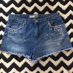 Topshop Moto jean shorts